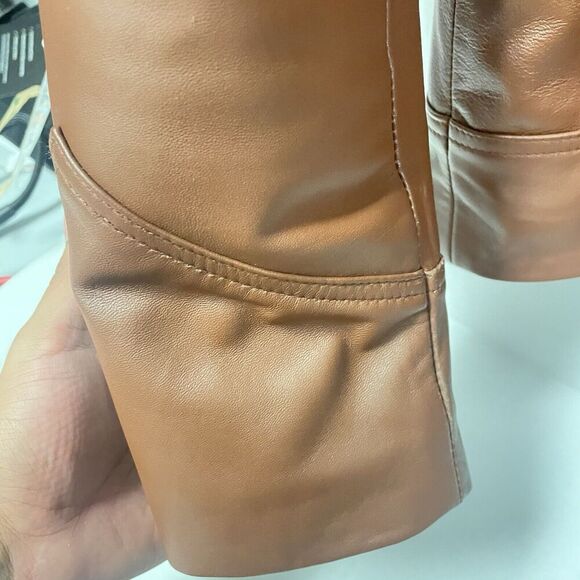 The Jacket Maker Old School Brown‎ Leather Jacket size medium - Picture 5 of 6